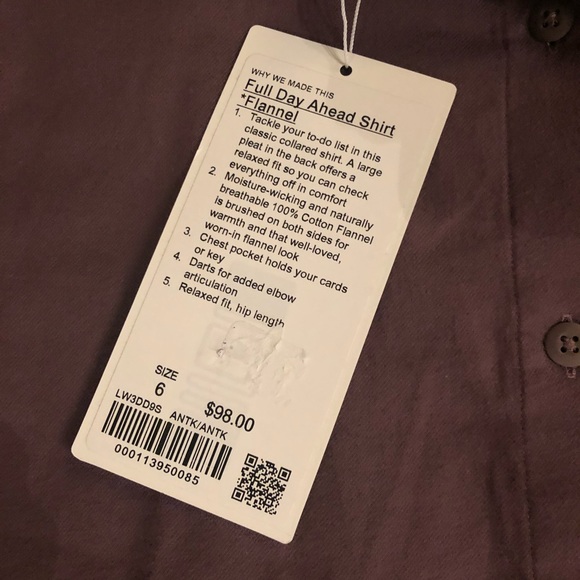 Lululemon Full Day Ahead flannel - Picture 5 of 6